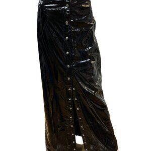Custom Made Vinyl Maxi Skirt